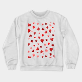 Valentine's  Day hearts - red Crewneck Sweatshirt